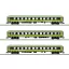 MiniTrix 15462 N 3 darabos gyorsvonati kocsikészlet FlixTrain of the Trainpool, MHI