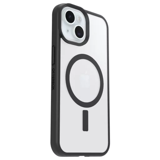 Otterbox React MagSafe Hátlap Apple iPhone 13, iPhone 14, iPhone 15, iPhone 16e Átlátszó, Fekete MagSafe kompatibilis, Induktív töltés 77-98204