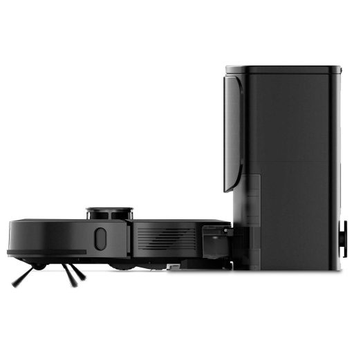 Nedis WIFIVCL002CBK Porszívó és felmosó robot Fekete Kompatibilis az Amazon Alexa-val, Kompatibilis Google Home-mal, Hangvezérelt, Alkalmazás vezérelt