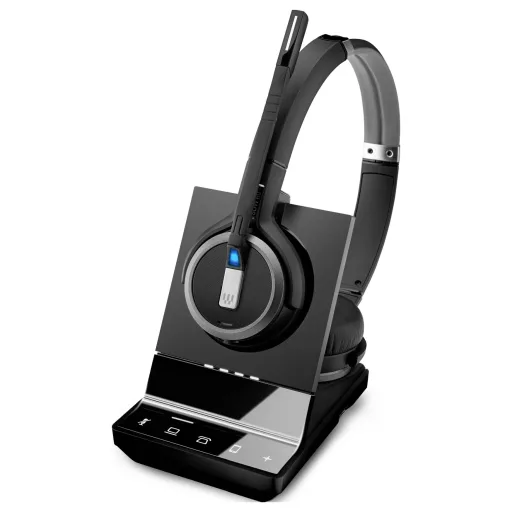 EPOS IMPACT SDW 5065 On Ear headset Vezeték nélküli, DECT Stereo Többszínű Noise Cancelling, mikrofon zajelnyomás Telefon