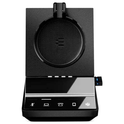 EPOS IMPACT SDW 5016T On Ear headset Vezeték nélküli, DECT Mono Fekete Noise Cancelling, mikrofon zajelnyomás Telefon