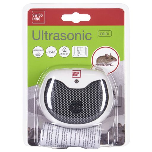 Swissinno Mini Ultraschall Indoor Rágcsálóriasztó Funkcióelv Elriasztás Hatótáv 15 m² 1 db
