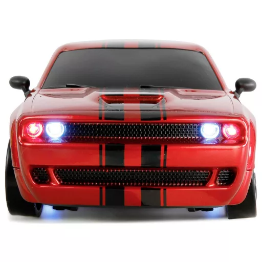 Amewi 1:20 RC kezdő modellautó Elektro Közúti modell Muscle Car Onroad/Drift Piros 4WD RtR 2,4 GHz Fényeffekttel, Akkuval és töltőkábellel