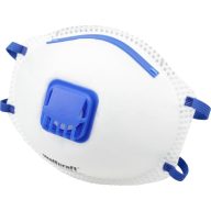   Wolfcraft 4948000 Finom por ellen védő maszk szeleppel FFP2 D 15 db EN 149:2001 + A1:2009