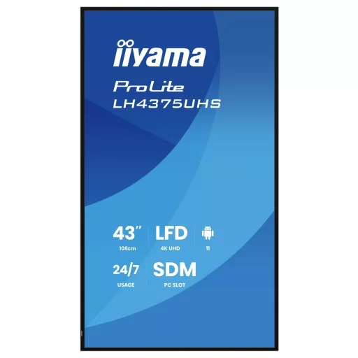 Iiyama LH4375UHS-B2AG Digital Signage kijelző EEK: G (A - G) 108 cm 42.5 coll 3840 x 2160 Pixel 24/7