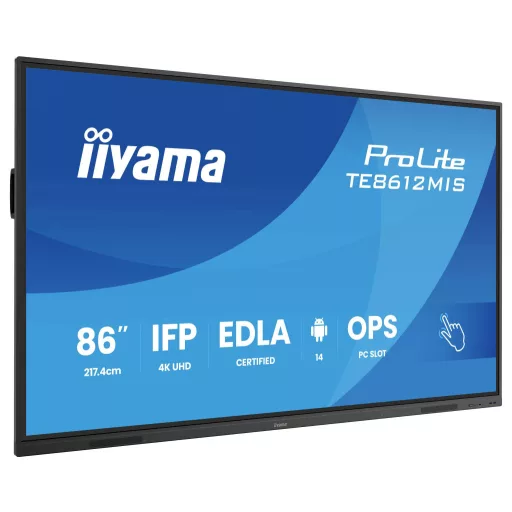 Iiyama TE8612MIS-B4AG Digital Signage kijelző EEK: G (A - G) 217.4 cm 85.6 coll 3840 x 2160 Pixel 24/7