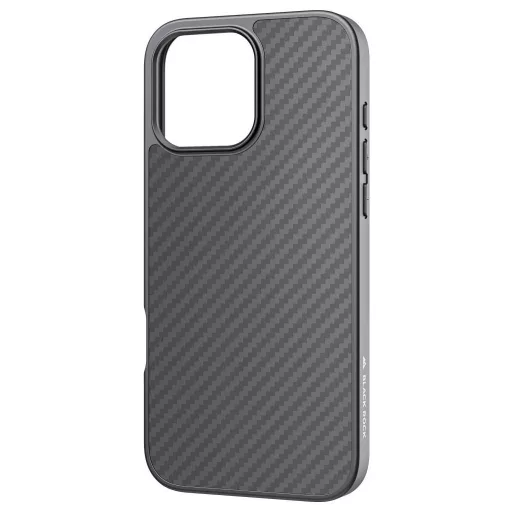 Black Rock Cover Robust Carbon für Apple iPhone 16 Pro Max, Schwarz Cover Apple iPhone 16 Pro Max Fekete 1630RRC02