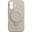 White Diamonds Cover Mag Urban Stand Case für Apple iPhone 16, Sand Hátlap Apple iPhone 16 Homok 1604FITSSM76