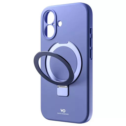 White Diamonds Cover Mag Urban Stand Case für Apple iPhone 16, Blau Hátlap Apple iPhone 16 Kék 00228229