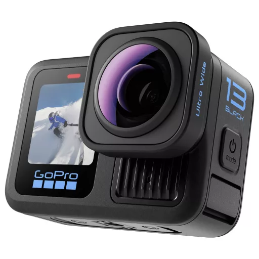 GoPro HERO13 Black Ultra Wide Edition Akciókamera 4K, 5.3K, 2.7K, Érintőkijelző, Ultra HD, Vízálló , GPS, Porvédett, Bluetooth, WLAN, Timelapse, Full HD