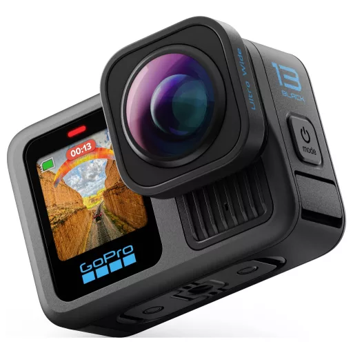 GoPro HERO13 Black Ultra Wide Edition Akciókamera 4K, 5.3K, 2.7K, Érintőkijelző, Ultra HD, Vízálló , GPS, Porvédett, Bluetooth, WLAN, Timelapse, Full HD