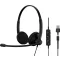 EPOS IMPACT 100 UC On Ear headset Vezetékes Stereo Fekete Noise Cancelling Headset, Mikrofon némítás, Hangerő szabályozás, Microsoft Teams gomb Számítógép
