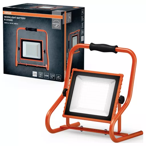 OSRAM HOMELIGHTING LED Worklight Battery R-Stand 30W 4000K LED-es akkus fényszóró 4099854430336