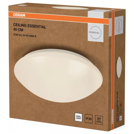 OSRAM HOMELIGHTING Ceiling Essential 400mm 24W 4000K 4099854445415 LED-es kültéri fali lámpa 24.00 W Fehér
