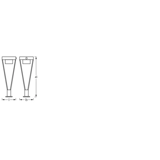 OSRAM HOMELIGHTING ENDURA Style Solar Bouquet 50cm Post Sensor 6W Black 4099854455650 LED-es kültéri fali lámpa