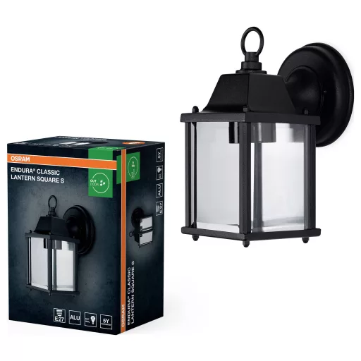 OSRAM HOMELIGHTING ENDURA Classic Lantern Square S E27 4099854447440 LED-es kültéri fali lámpa