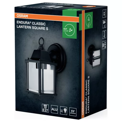 OSRAM HOMELIGHTING ENDURA Classic Lantern Square S E27 4099854447440 LED-es kültéri fali lámpa