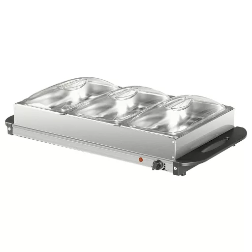 Silva Homeline SH 4.1 425009 Büfé melegentartó Nemesacél, Fekete