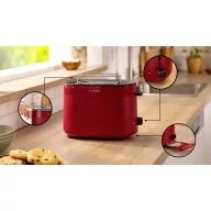 Bosch Toaster Kenyérpirító Piros