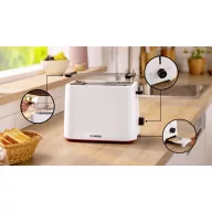 Bosch Kompakt Toaster MyMoment, weiß Kenyérpirító Fehér