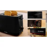   Bosch Kompakt Toaster MyMoment, schwarz Kenyérpirító Fekete