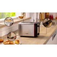   Bosch Kompakt Toaster MyMoment, Edelstahl Kenyérpirító Nemesacél