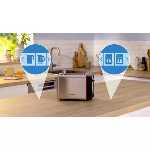 Bosch Kompakt Toaster MyMoment, Edelstahl Kenyérpirító Nemesacél