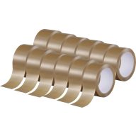   TOOLCRAFT 2xTO-10187040 Csomagolószalag Barna (H x Sz) 66 m x 50 mm 12 db