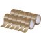 TOOLCRAFT 2xTO-10187040 Csomagolószalag Barna (H x Sz) 66 m x 50 mm 12 db