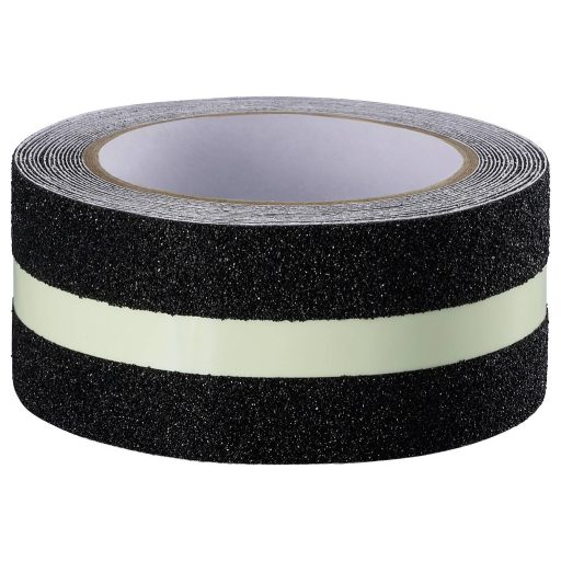 TOOLCRAFT 12xTO-10187130 Csúszásmentesítő szalag Fekete, Zöld (H x Sz) 10 m x 55 mm 12 db