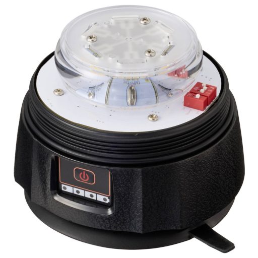 VOLTCRAFT Vészjelző villogó VC-17200360 5 V/DC DC bemeneten keresztül Mágneses talp, Tapadókorong, USB dugó Narancssárga