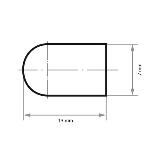 LUKAS-ERZETT A21020072320 SKWRS csiszolóhenger kerek formájú, univerzális, 7x13 mm, speciális korund szemcseméret 320 Ø 7 mm 100 db