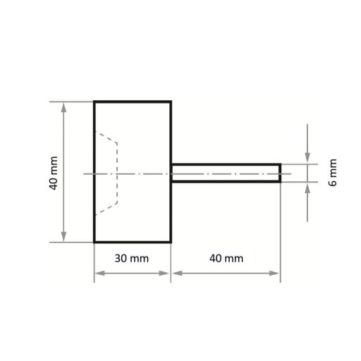 LUKAS-ERZETT A3100040306080 Csapos lamellás csiszoló Ø 40 mm 10 db