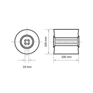   LUKAS-ERZETT A22881001000104 Csiszolóhenger LWM 100100 B.19 A 104/80 Ø 100 mm 1 db