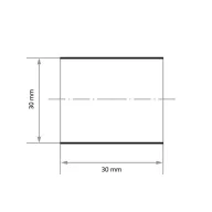   LUKAS-ERZETT SBZY 03030 NK 60 A240003030060 Csiszoló hüvely Szemcsézet 60 (Ø x H) 30 mm x 30 mm 50 db