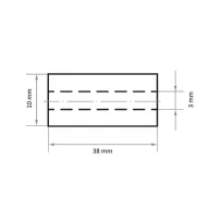   LUKAS-ERZETT SRZY 1038 Ceramic 80 A2403010380800001 Csiszoló hüvely Szemcsézet 80 (Ø x H) 10 mm x 38 mm 50 db