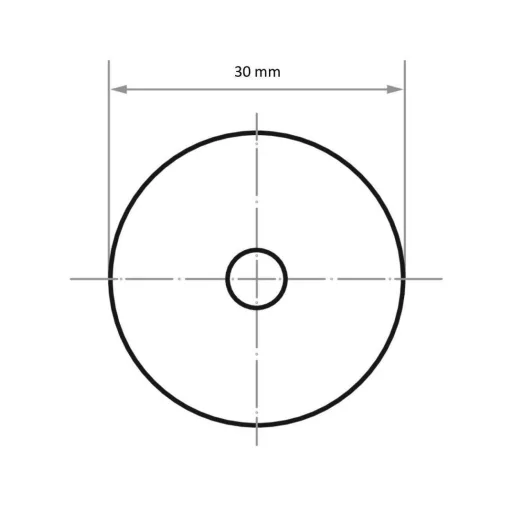 LUKAS-ERZETT PSH 030 NK 60 A3300030060 Csiszolólap Szemcsézet 60 (Ø) 30 mm 100 db