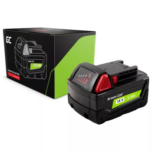 Green Cell GC-PTML18V5 M18 B5 4932430483 Szerszám akku 18 V 5.0 Ah Lítiumion