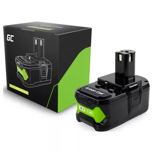 Green Cell GC-PTRY18V5 RB18L50 Szerszám akku 18 V 5.0 Ah Lítiumion