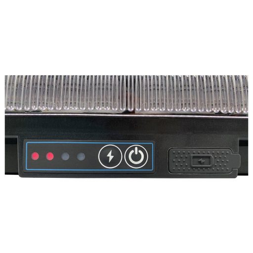 Berger & Schröter Figyelmeztető fényrúd Akku LED Mini SM865DR 12 V, 24 V USB-n keresztül üzemeltetett Mágneses talp Narancssárga