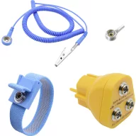   Quadrios ESD földelő doboz 3.60 m Nyomógomb, 10 mm, #####Bananenstecker, Krokodilcsipesz