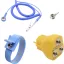 Quadrios ESD földelő doboz 3.60 m Nyomógomb, 10 mm, #####Bananenstecker, Krokodilcsipesz