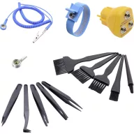   Quadrios ESD földelő doboz 3.60 m Nyomógomb, 10 mm, #####Bananenstecker, Krokodilcsipesz