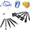 Quadrios ESD földelő doboz 3.60 m Nyomógomb, 10 mm, #####Bananenstecker, Krokodilcsipesz