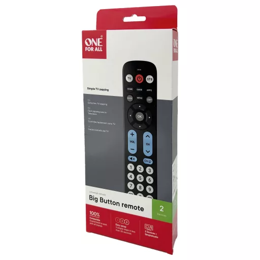 One For All URC6821 Univerzális Távirányító Fekete
