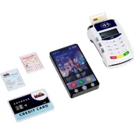   Theo Klein 7274 PoS terminál és gyermek mobiltelefon | Fénnyel, hanggal és érintésmentes fizetési funkcióval | Játék 3 éves kortól gyermekek számára