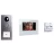 m-e modern-electronics VD ALU 6109 A/W Videó kaputelefon Komplett készlet Fehér (fényes), Antracit