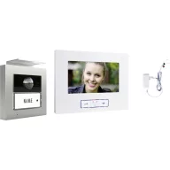   m-e modern-electronics VDV 20106 S Videó kaputelefon Antracit, Fehér