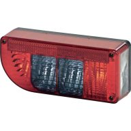   SecoRüt Kerékpár tartó hátsó lámpa Irányjelző, Féklámpa, Rendszámtábla világítás, Hátsó ködlámpa, Fényszóró, Tolató fényszóró, Tolatólámpa hátul 12 V/DC, 24