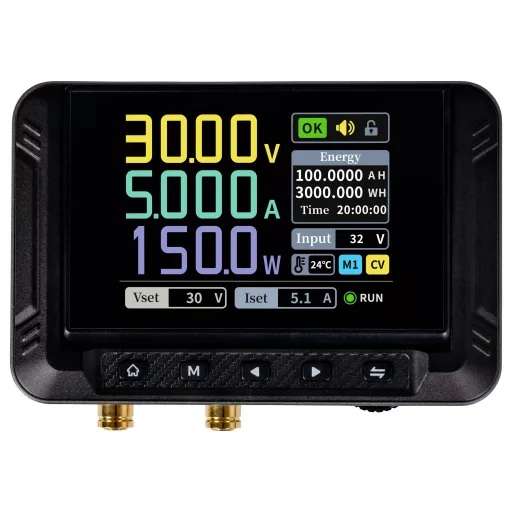 Joy-it PSM01150W Labortápegység, szabályozható 0 - 30 V 0 - 5 A 150 W USB-C, DC dugó, 5,5 mm